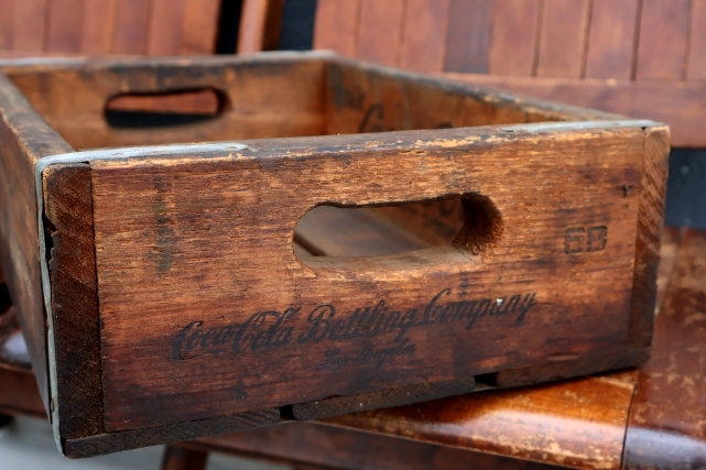 画像6: dp-260801-16 Coca-Cola / 1960's Wood Crate Box