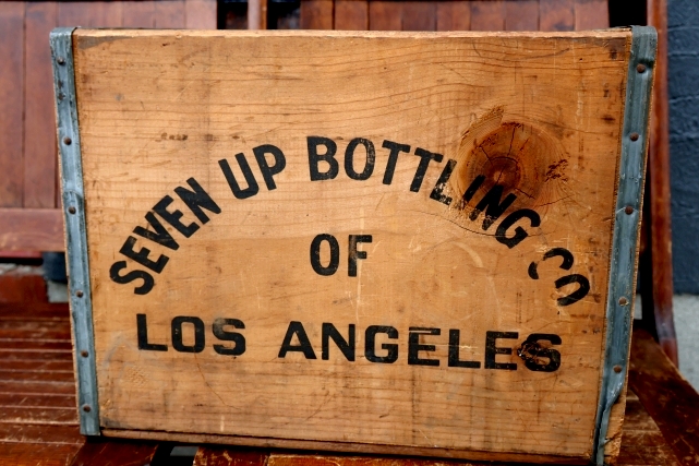 画像4: dp-260801-18 SEVEN UP 7 Up / 1970's Wood Crate Box
