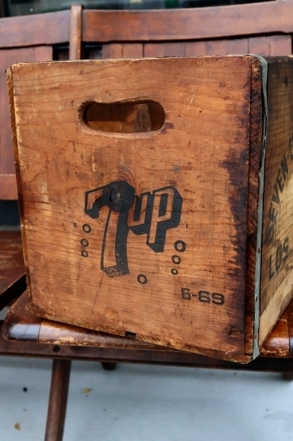 画像11: dp-260801-19 SEVEN UP 7 Up / 1960's Wood Crate Box