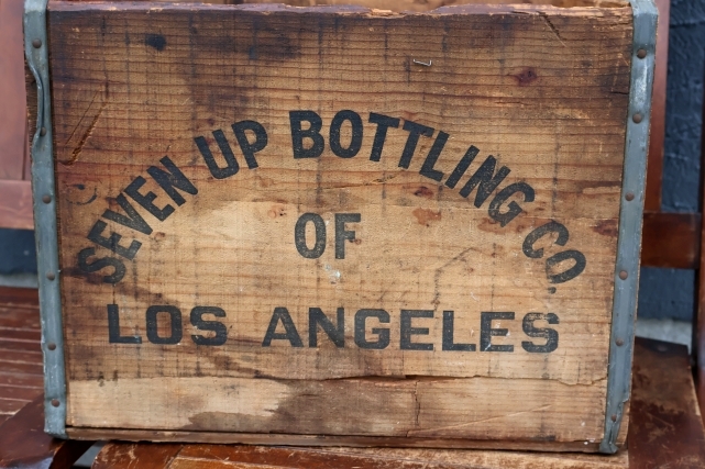 画像4: dp-260801-19 SEVEN UP 7 Up / 1960's Wood Crate Box