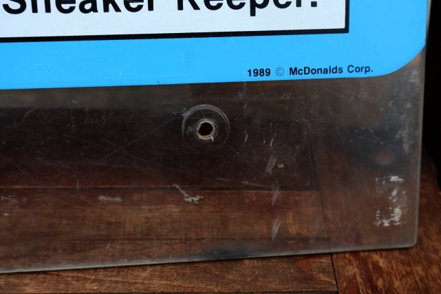 画像15: ct-260901-08 McDonald's / 1989 SNEAKER KEEPER SIGN