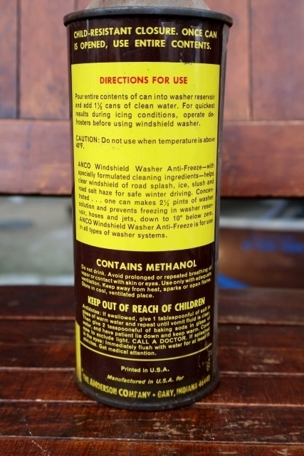 画像3: dp-260901-54 Anco 1960'S Windshield Washer ANTI-FREEZE Concentrate Can