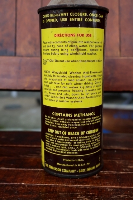 画像3: dp-260901-53 Anco 1960'S Windshield Washer ANTI-FREEZE Concentrate Can