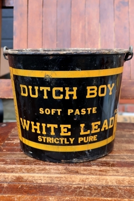 画像1: dp-260901-24 NATIONAL LEAD COMPANY 1950's-1960's DUTCH BOY WHITE LEAD 50 LBS.NET BUCKET
