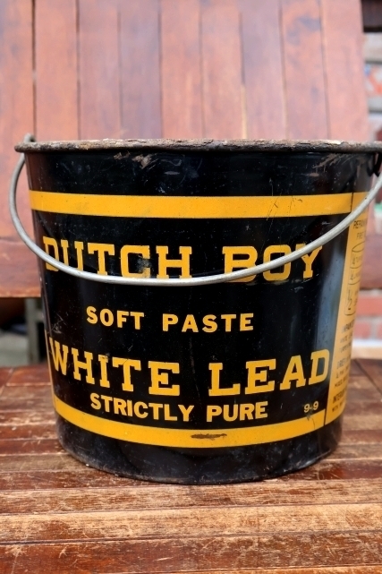 画像3: dp-260901-24 NATIONAL LEAD COMPANY 1950's-1960's DUTCH BOY WHITE LEAD 50 LBS.NET BUCKET