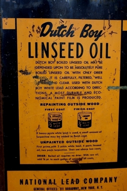 画像11: dp-260901-22 NATIONAL LEAD COMPANY 1960's Dutch Boy LINSEED OIL 38 POUNDS CAN