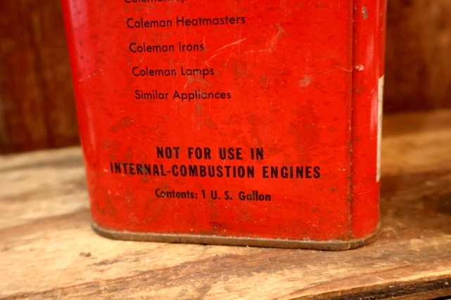 画像8: dp-260902-02 Coleman 1970's FUEL 1 U.S. GALLON CAN