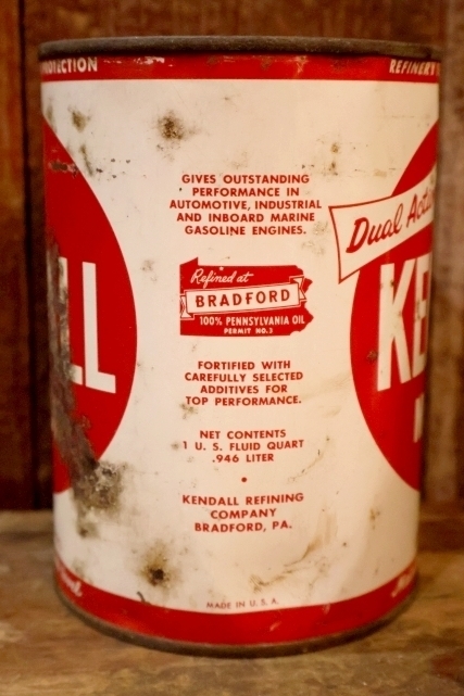 画像6: ct-260902-22 KENDALL REFINING COMPANY 1950's ONE U.S. QUART MOTOR OIL CAN