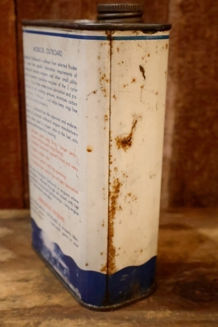 画像6: dp-260901-68 Mobiloil Outboard 1940's-1950's ONE U.S. QUART CAN