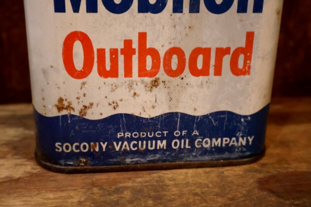画像3: dp-260901-68 Mobiloil Outboard 1940's-1950's ONE U.S. QUART CAN