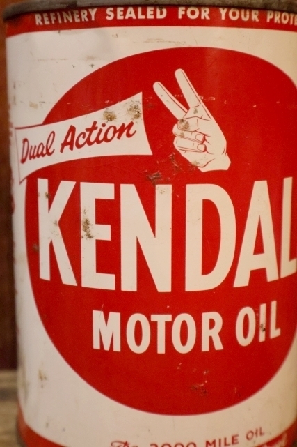 画像2: ct-260902-22 KENDALL REFINING COMPANY 1950's ONE U.S. QUART MOTOR OIL CAN