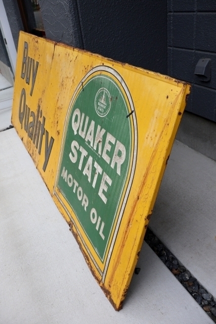 画像17: 【※店頭ピックのみ】dp-260901-25 QUAKER STATE MOTOR OIL 1960's "Buy Quality" Metal Sign
