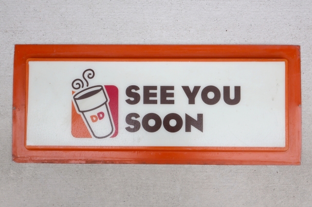 画像1: dp-260901-20 DUNKIN' DONUTS 2010's〜 Drive-Thru Sign "SEE YOU SOON"