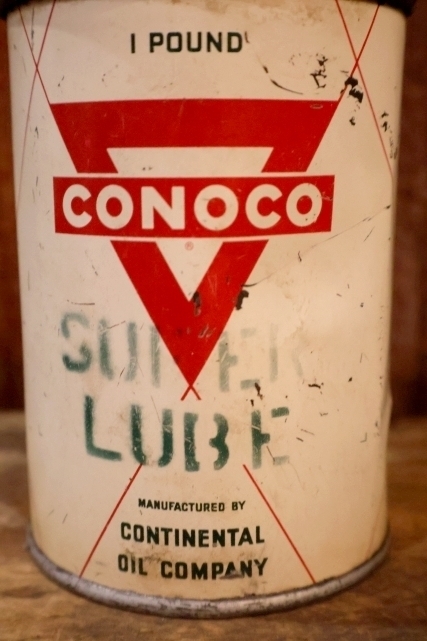 画像2: dp-260901-51 CONOCO 1950's SUPER LUBE 1 POUND GREASE CAN