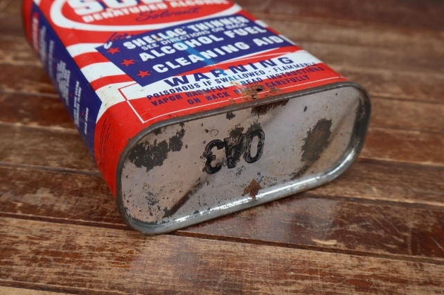 画像8: dp-260902-21  U.S. INDUSTRIAL CHEMICALS CO. / SOLOX DENATURED ALCOHOL ONE U.S. PINT CAN
