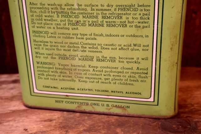 画像4: dp-260902-11 CHALMERS CHEMICAL COMPANY PHENOID MARINE REMOVER ONE U.S. GALLON CAN