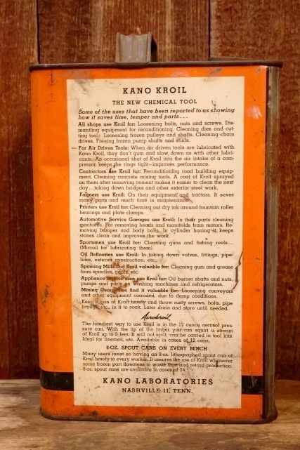画像4: dp-260902-07 KANO LABORATORIES KANO KROIL ONE U.S. GALLON CAN