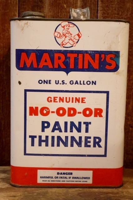 画像1: dp-260902-09 MARTIN PAINT STORES INC., MARTIN'S PAINT THINNER ONE U.S. GALLON CAN
