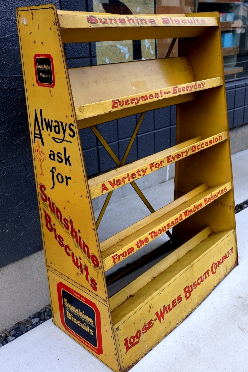 画像1: 【※店頭ピックのみ】dp-261001-01 Sunshine Biscuits Co. 1900's Store Display Metal Rack