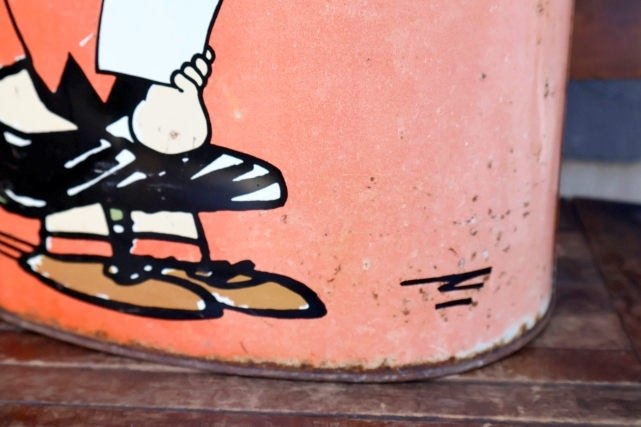 画像8: ct-260901-05 Snoopy & Charlie Brown / CHEINCO 1970's Trash Can (Red)