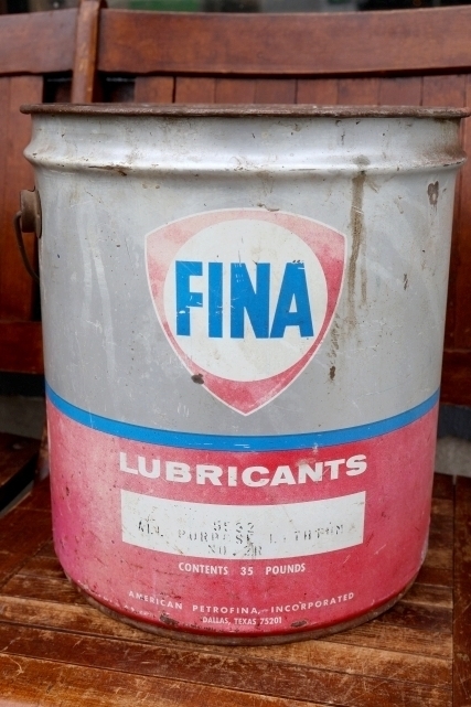 画像1: dp-260901-41 FINA 1970's LUBRICANTS 35 POUNDS OIL CAN
