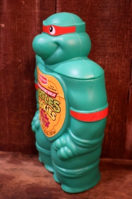 画像5: ct-261014-02 TEENAGE MUTANT NINJA TURTLES (TMNT) / Delicious 1990 COOKiES Container "Raphael"