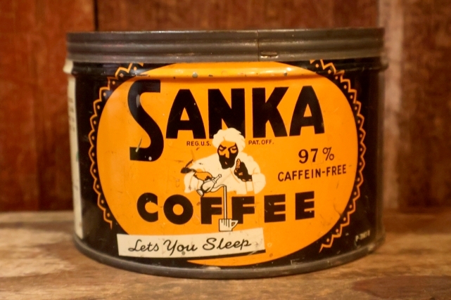 画像1: dp-261014-08 SANKA COFFEE 1950's TIN CAN