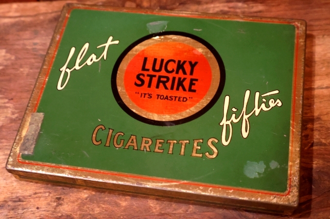 画像1: dp-261014-01 LUCKY STRIKE 1940's CIGARETTS TIN CASE