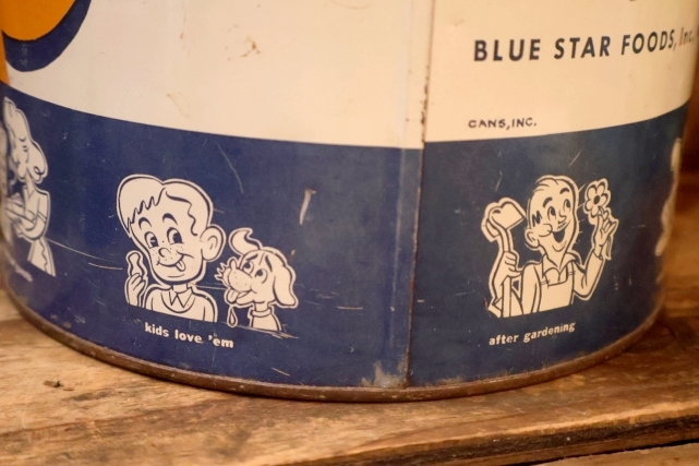 画像6: dp-261014-03 BLUE STAR Potato Chips 1960's ONE POUND CAN