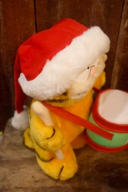画像4: ct-261014-23 Garfield / DAKIN 1980's Plush Doll "Happy Holidays Drum"