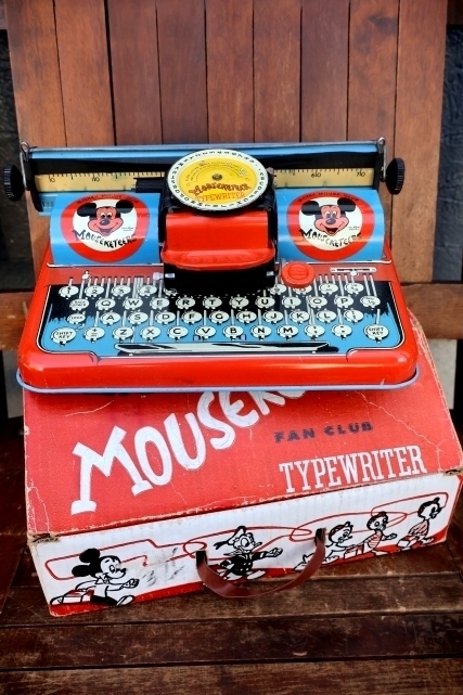 画像1: ct-261014-49 Mickey Mouse Club / T.COHN INC. 1950's MOUSKETEER TYPEWRITER 