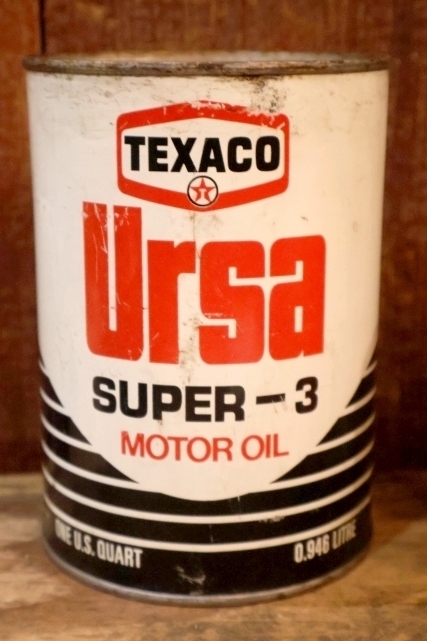 画像1: dp-260901-92 TEXACO 1970's Ursa SUPER-3 MOTOR OIL ONE U.S. QUART CAN