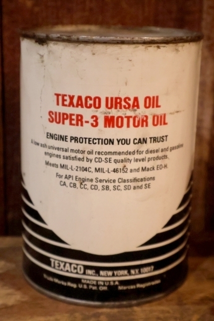 画像4: dp-260901-92 TEXACO 1970's Ursa SUPER-3 MOTOR OIL ONE U.S. QUART CAN
